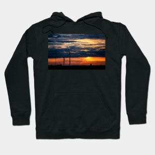 Wind Farm at Sunrise Hoodie